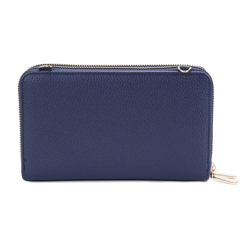 BAELLERRY N1897 PU Leather Crossbody Bag Litchi Texture Women Shoulder Handbag with Coin Purse Pouch - Dark Blue