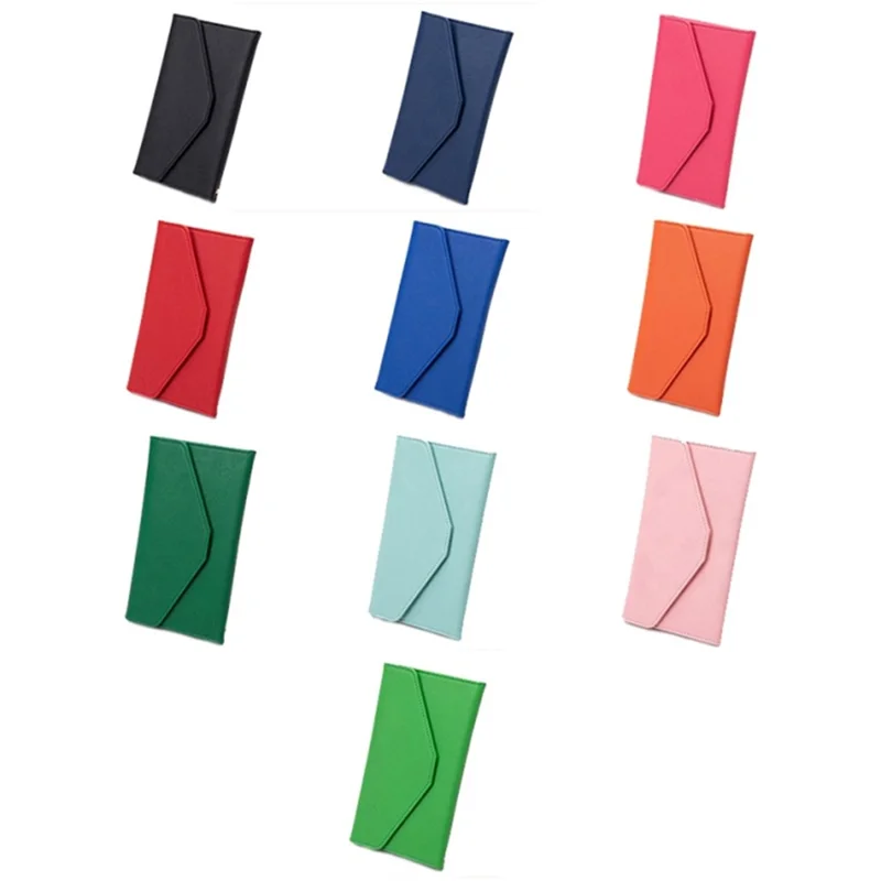 RFID Blocking Card Holder Wallet PU Leather Tri-Fold Travel Passport Bag Document Organizer - Orange