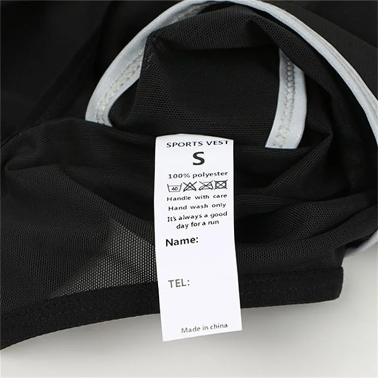 Brusttelefon-Halter Laufweste Reflektierende Nacht-Jogging-Polyesterweste mit Taschen - Größe L