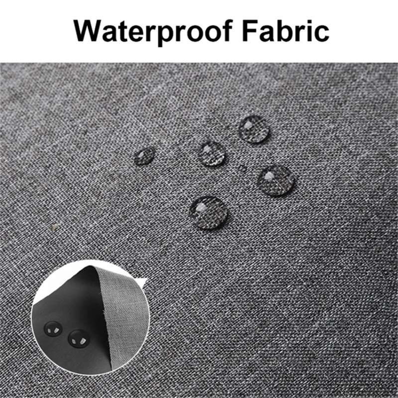 13552A Waterproof Linen Type Polyester+PVC Makeup Cosmetic Bag Travel Organizer Toiletry Bag with Hanging Hook - Pink