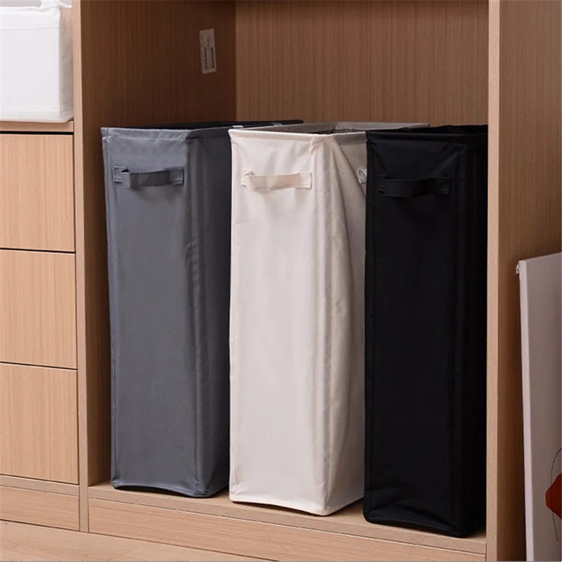 WD3-106B3 Collapsible Laundry Basket Oxford Cloth Foldable Storage Bag Dirty Clothes Laundry Bag - Beige