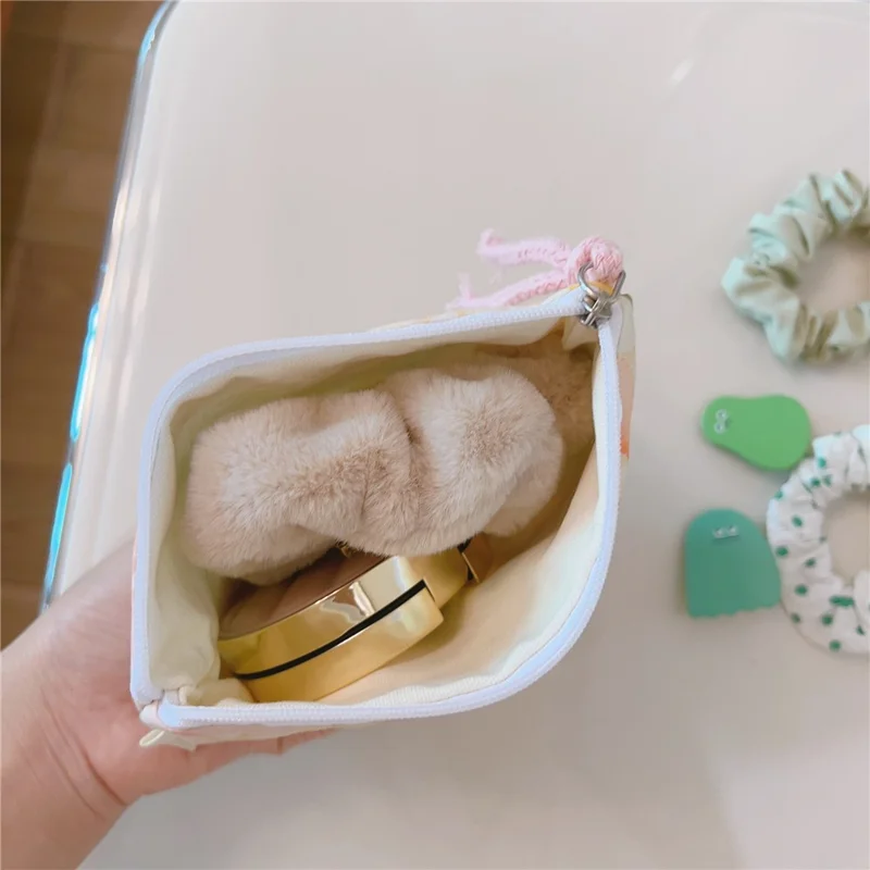 Pattern Cosmetic Organizer Coin Key Storage Bag Cotton Cloth+Canvas Makeup Pouch for Toiletries - Watercolor Painting