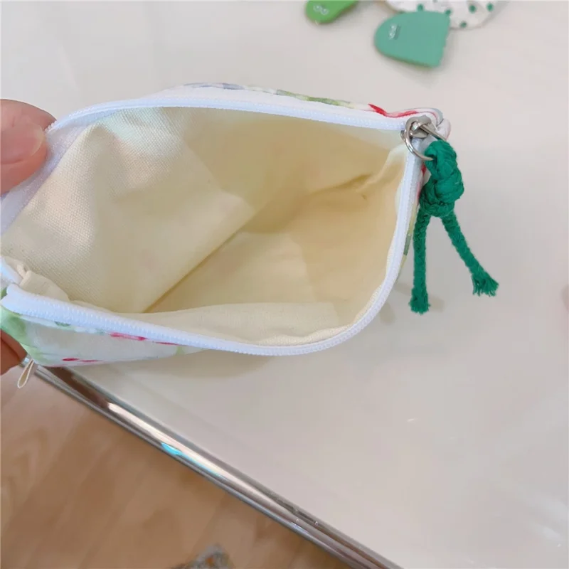 Pattern Cosmetic Organizer Coin Key Storage Bag Cotton Cloth+Canvas Makeup Pouch for Toiletries - Watercolor Painting
