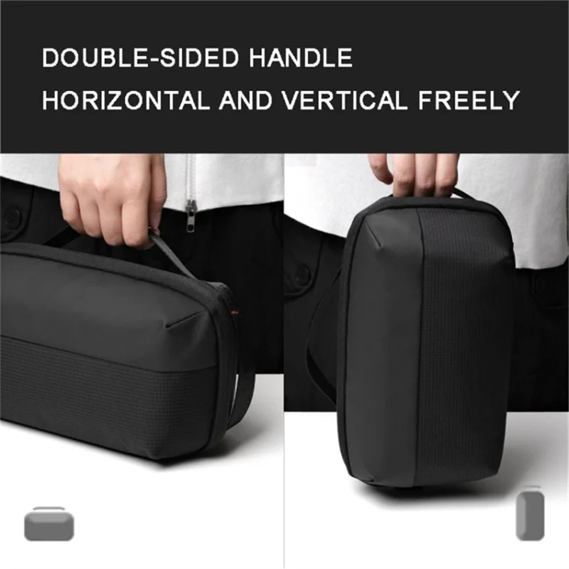 Portable Data Cable Digital Accessories Organizer Pouch Power Bank Handbag Makeup Toiletries Storage Hand Bag