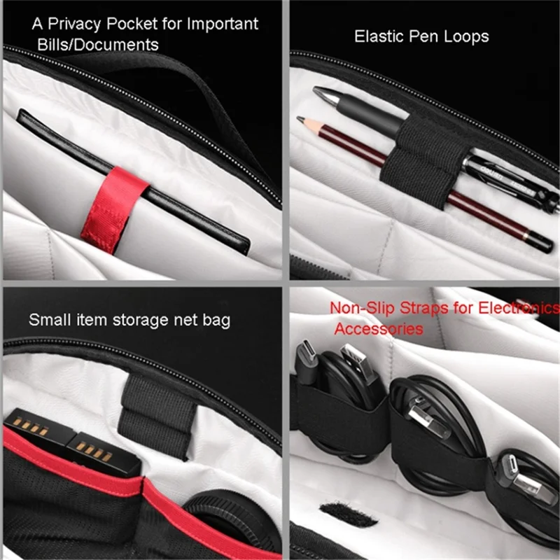 Portable Data Cable Digital Accessories Organizer Pouch Power Bank Handbag Makeup Toiletries Storage Hand Bag