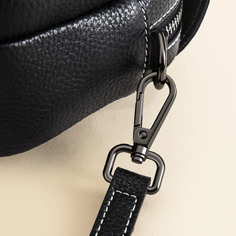 CKWG3303 Women Fashion Shoulder Bag Top Layer Cowhide Leather Crocodile Texture Crossbody Bag