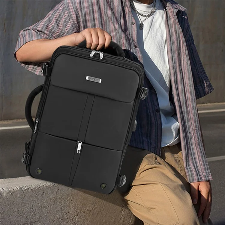 BOISEEN 3506 Waterproof Oxford Cloth Laptop Backpack Men's Travel Shoulders Bag Briefcase Handbag