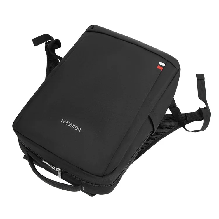 BOISEEN 3537 Oxford Cloth 15.6-Inch Laptop Backpack Men's Travel Shoulders Bag with External USB Port