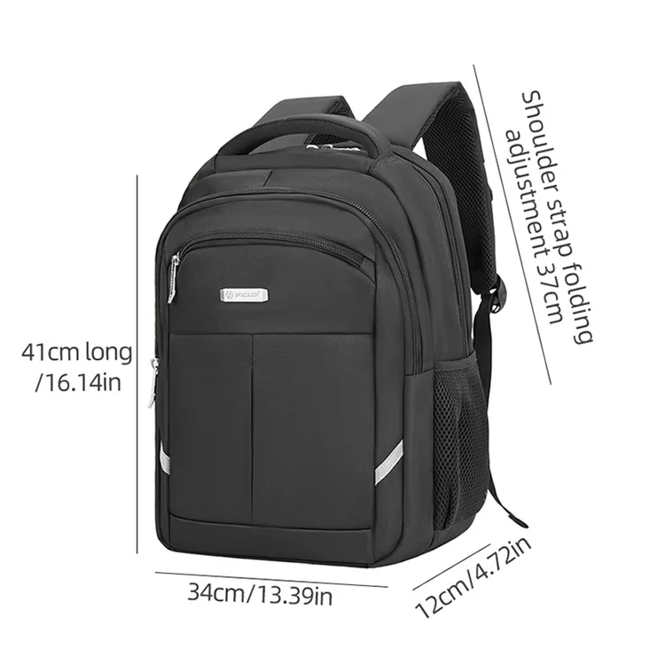 BOISEEN 2933 Business Oxford Cloth Shoulders Bag Men's Laptop Storage Backpack Large Daypack