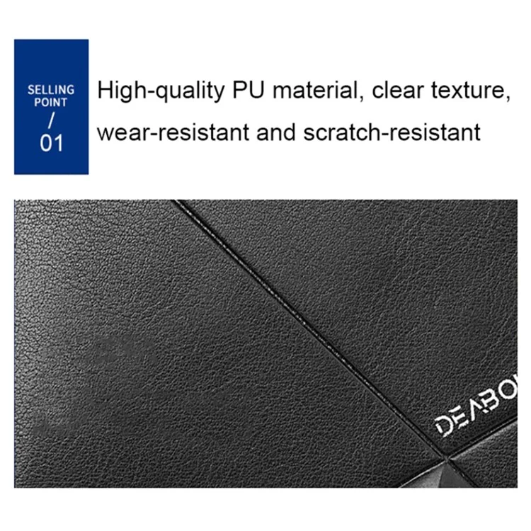 DEABOLAR Short Wallet with Zipper Pocket Men Slim PU Leather Coin Storage Card Holder Bag - Coffee