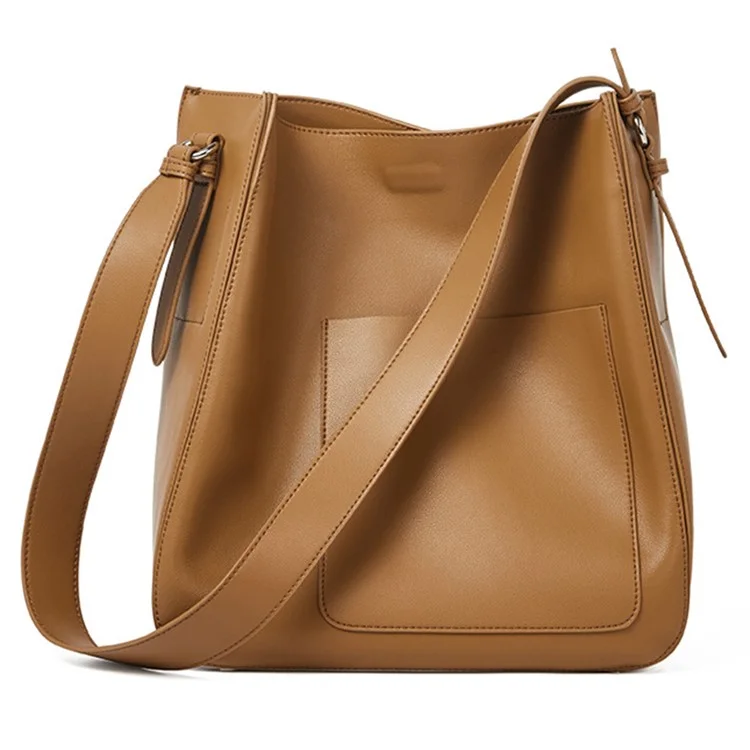 88719 Stilvolle Rindsleder Large Capacity Single Shoulder Bag Damen Umhängetasche - Braun