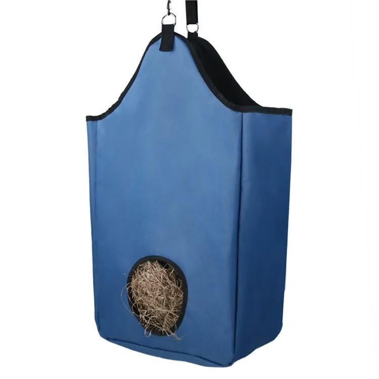 Hay Feeder Tote Bag for Horses Sheep Dual Layer Oxford Cloth Hay Food Storage Bag
