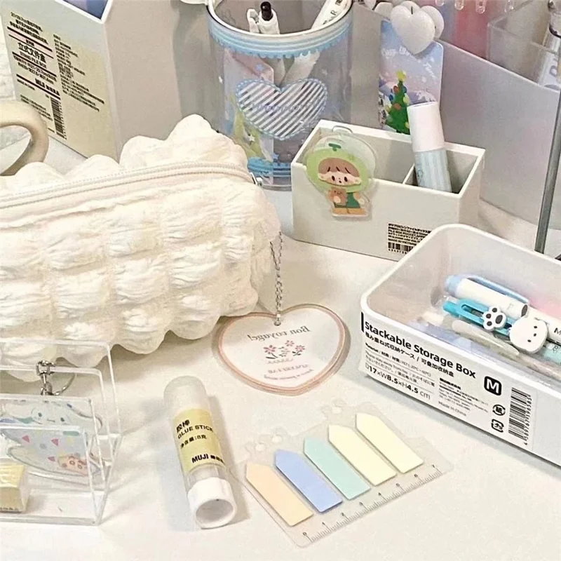 Cloud Shape Design Cosmetic Pens Organizer Toiletries Storage Bag Canvas Makeup Pouch - Pink