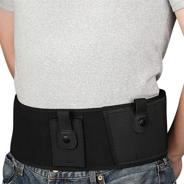 40 inch Neoprene Tactical Belt Holster Military Army Concealed Waistband Pistol Holster - Left Hand