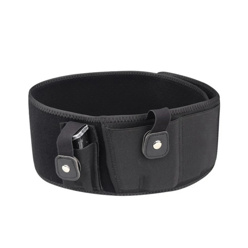 50 inch Tactical Belt Holster Wide Belt Waistband Military Neoprene Elastic Pistol Holster - Left Hand