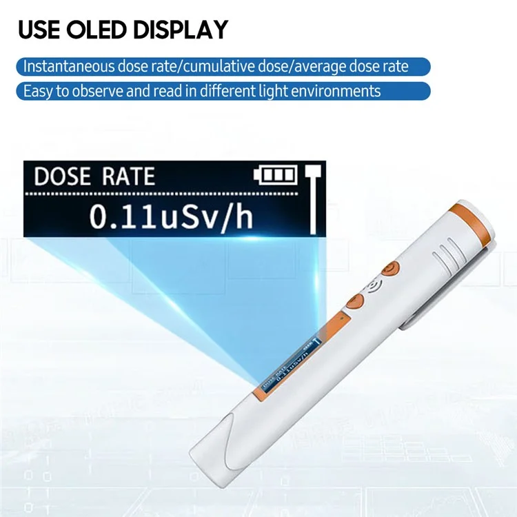 P3 Handheld Pen Radiation Detector Small Portable Radiation Monitor with Digital Display Screen