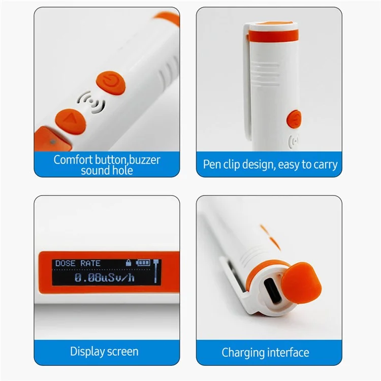 P3 Handheld Pen Radiation Detector Small Portable Radiation Monitor with Digital Display Screen