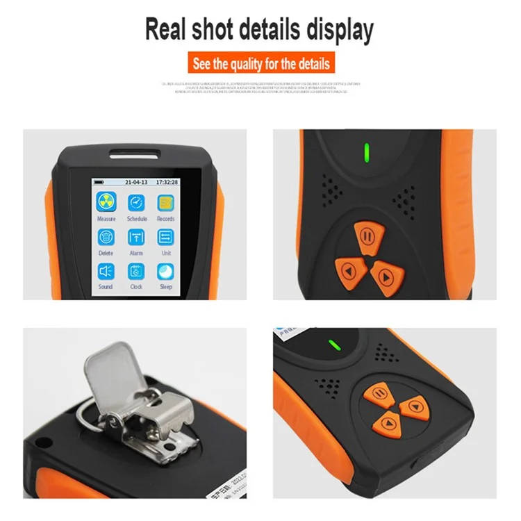 GM835 TFT 2.0" Display Screen Nuclear Radiation Detector Battery Powered Radiation Dosimeter Monitor