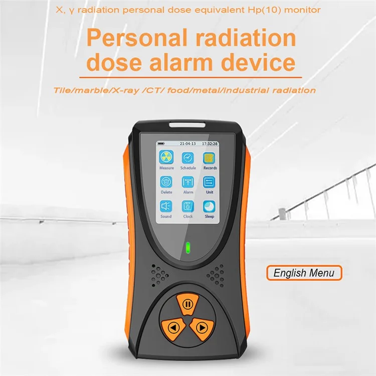 GM835 TFT 2.0" Display Screen Nuclear Radiation Detector Battery Powered Radiation Dosimeter Monitor