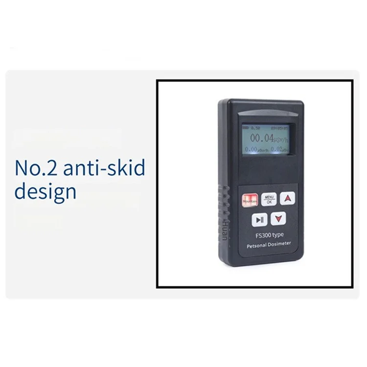 Détecteur de radiations nucléaires portatif, portable, à main, détecteur de rayons bêta, gamma et X, compteur de radiations (alimenté par piles)