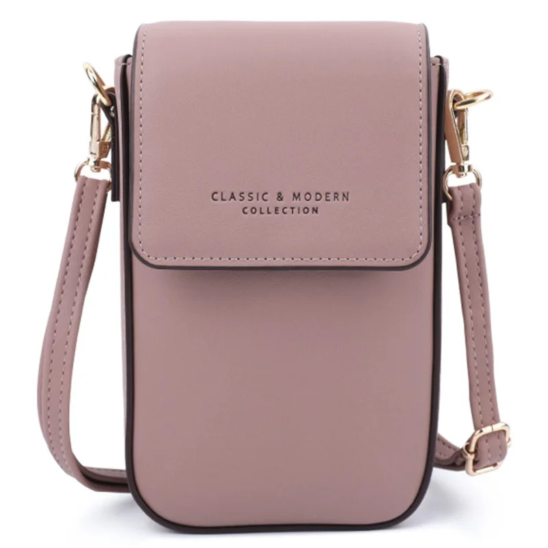 TAILIAN TC314-001 Multiple Card Slots Phone Bag Women PU Leather Crossbody Shoulder Bag - Purple