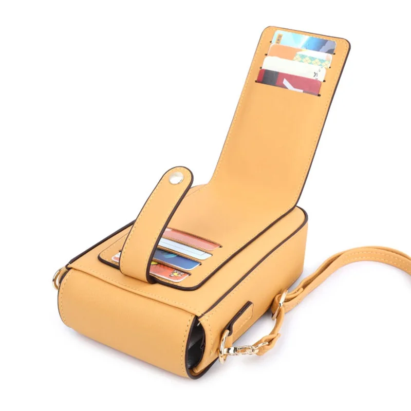 TAILIAN TC314-001 Multiple Card Slots Phone Bag Women PU Leather Crossbody Shoulder Bag - Purple