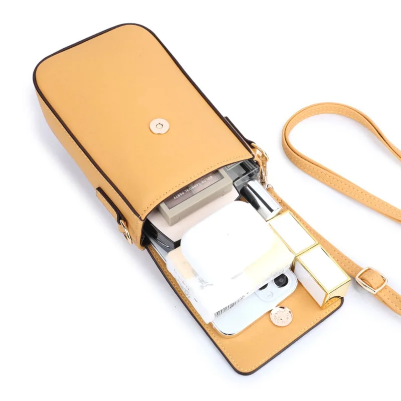 TAILIAN TC314-001 Multiple Card Slots Phone Bag Women PU Leather Crossbody Shoulder Bag - Purple