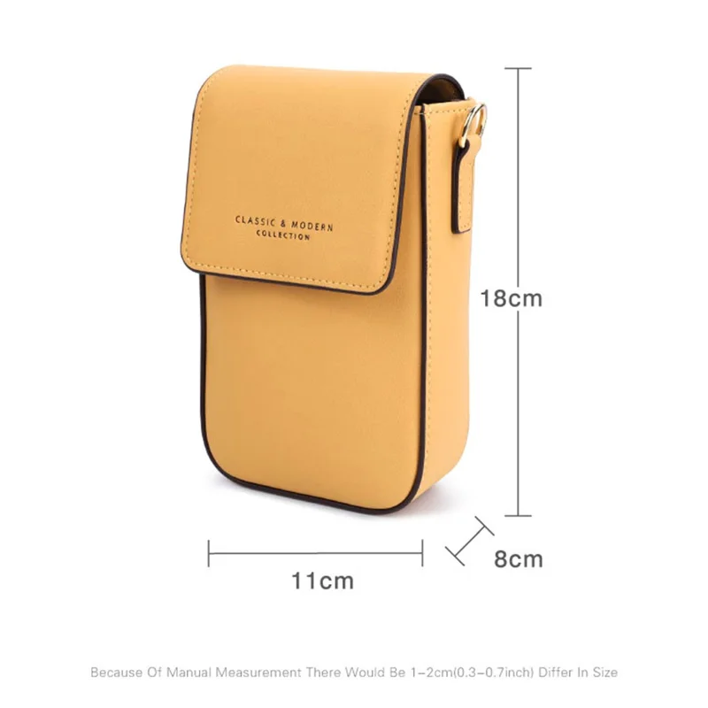 TAILIAN TC314-001 Multiple Card Slots Phone Bag Women PU Leather Crossbody Shoulder Bag - Purple