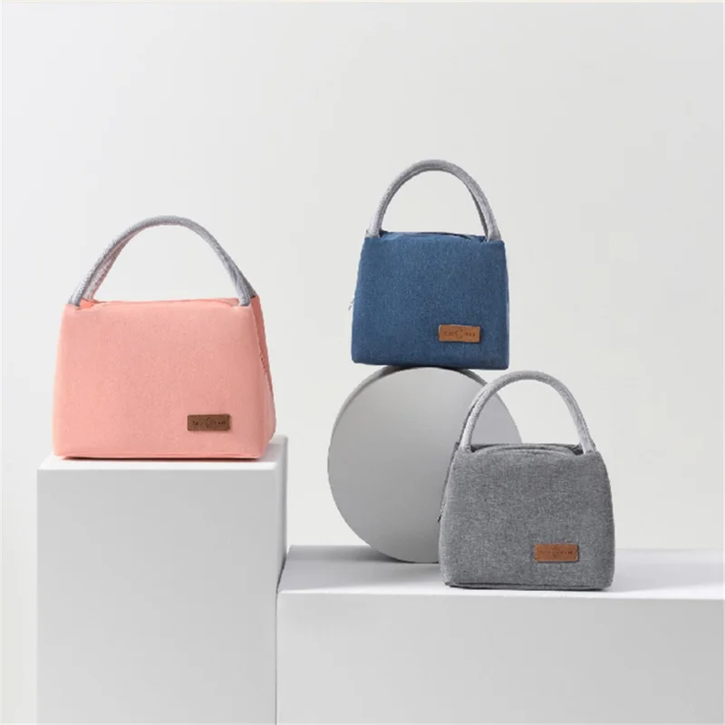 Sac Isotherme de Pique-Nique Extérieur Sac à Main en Toile Oxford, Taille: S - Gris