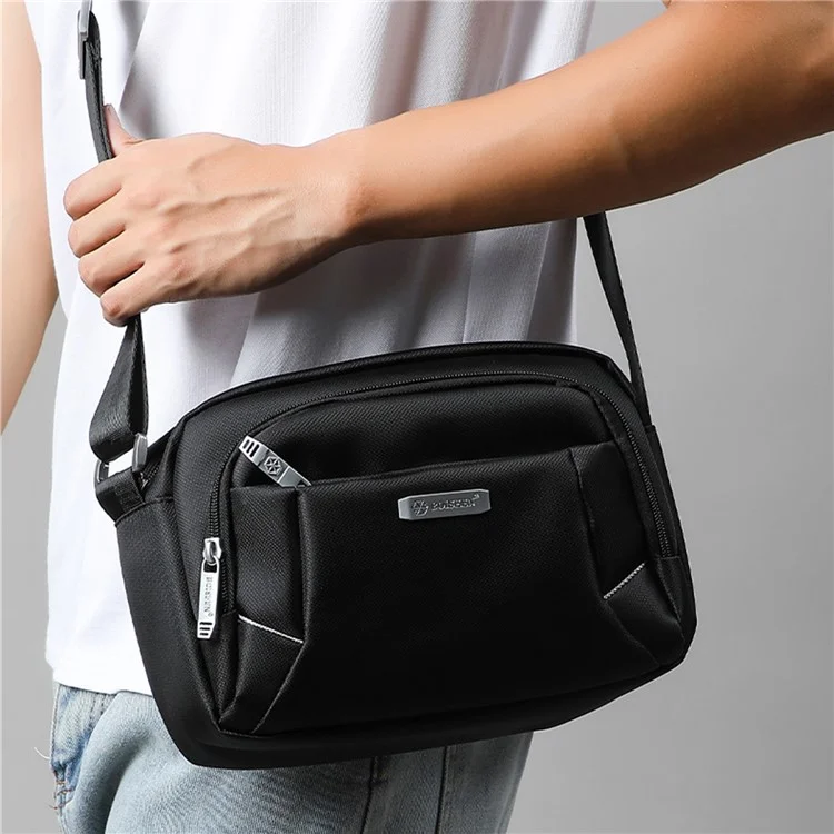 BOISEEN 6629 Sacs à bandoulière Messenger Bags pour hommes Sling Sacs imperméables en Oxford pour le travail et les affaires