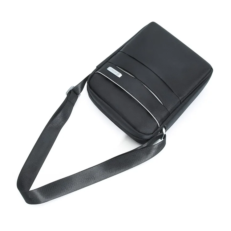 BOISEEN 5599-L Large Crossbody-Tasche Geschäftsschultertasche Oxford-Tuch Slingbag - Schwarz