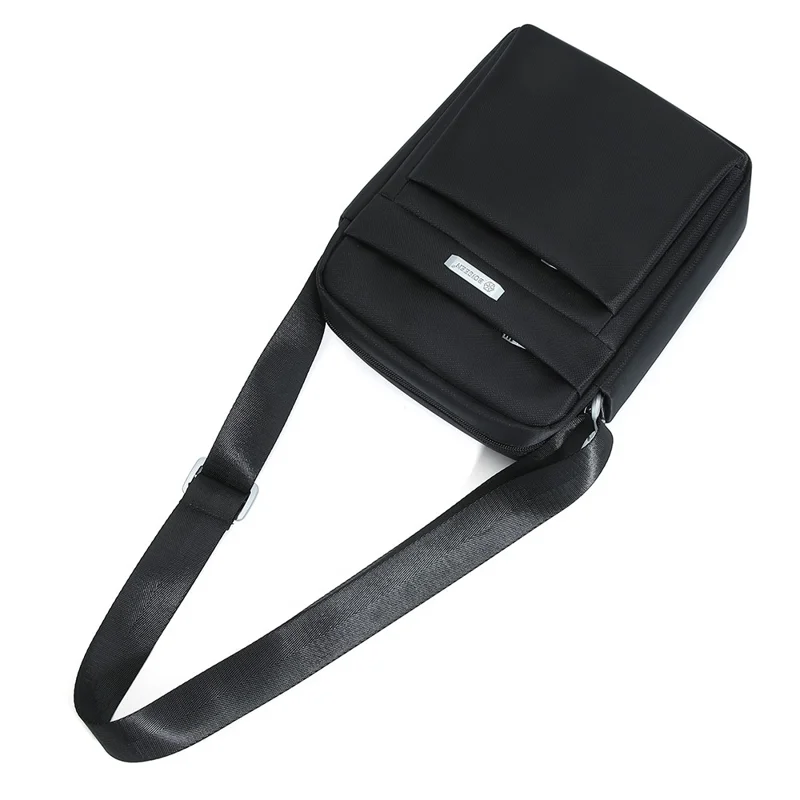 BOISEEN 612L Large Crossbody Bag Men's Business Shoulder Bag Oxford Cloth Boy's Travel Sling Bag - Black