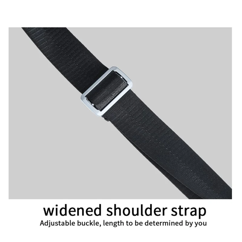 BOISEEN 612L Large Crossbody Bag Men's Business Shoulder Bag Oxford Cloth Boy's Travel Sling Bag - Black
