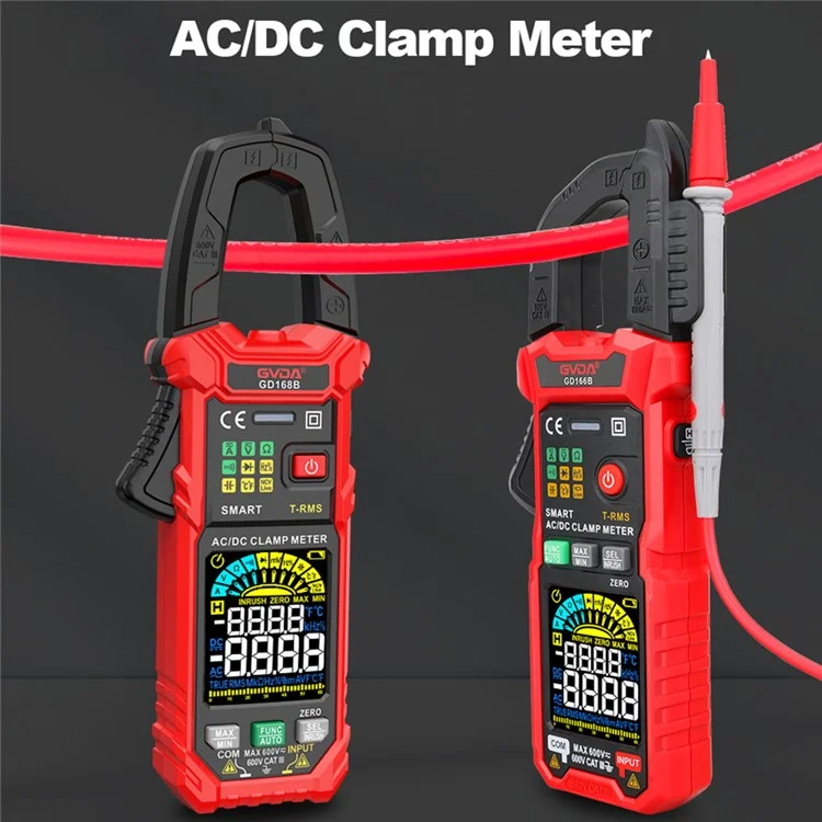 GVDA GD168B Clamp Meter Digital Multimeter True RMS Auto -bereich NCV DC Wechselstromspannungstester