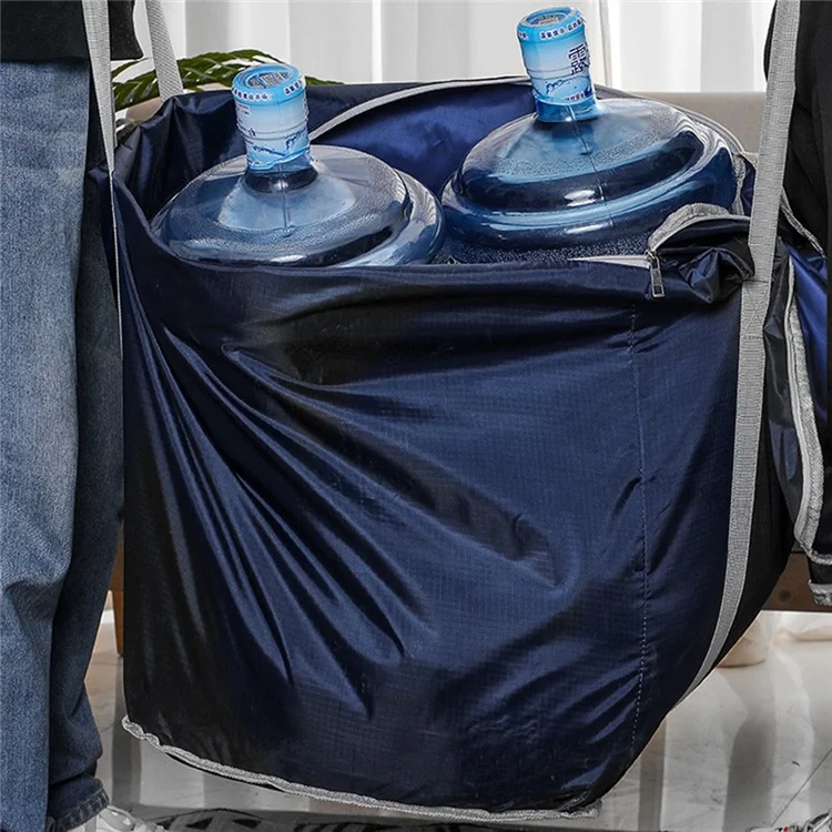 Oxford Cloth Extra Large Storage Bag for Moving House Storage Clothes Bedding Duvet Quilt Blankets, 60*45*55cm - Navy Blue