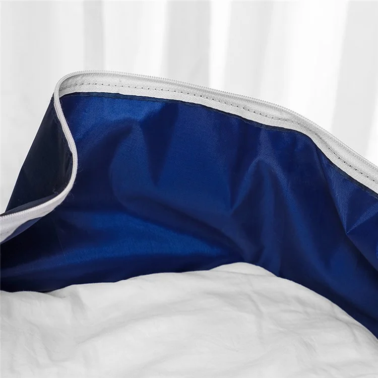 Oxford Cloth Extra Large Storage Bag for Moving House Storage Clothes Bedding Duvet Quilt Blankets, 60*45*55cm - Navy Blue