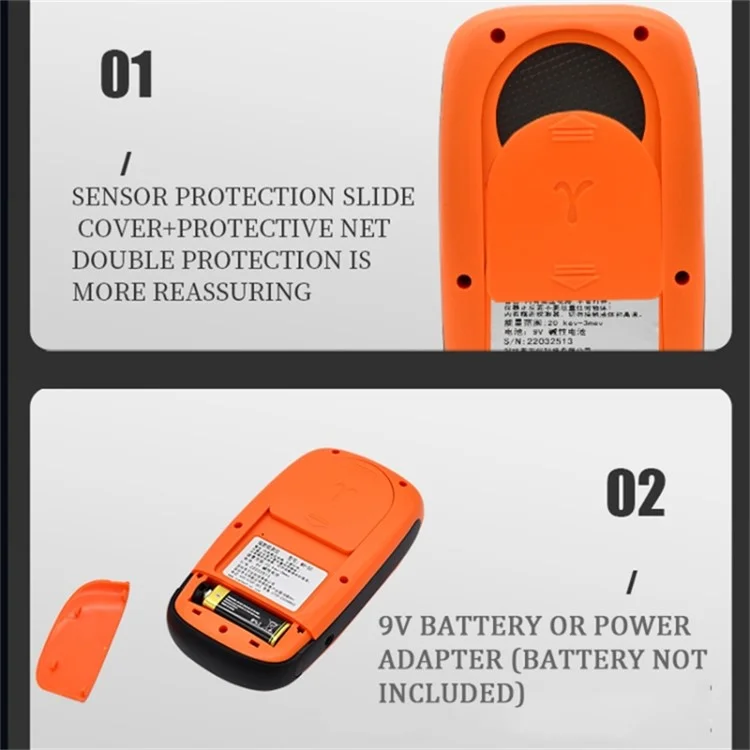 CESTSEN MR-50EXP Electromagnetic Digital Display Xray Marble Personal Geiger Counter Handheld Nuclear Radiation Detector