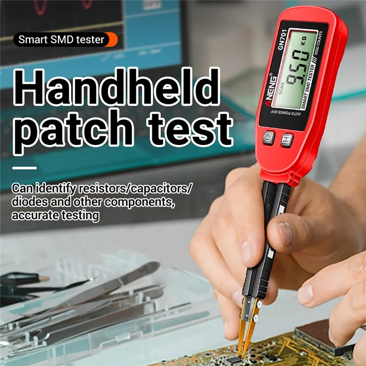 ANENG GN701 Digitaler intelligenter SMD-Tester, elektrischer Multimeter, Widerstand, Kapazität, Durchgangsprüfung, Diodenprüfung