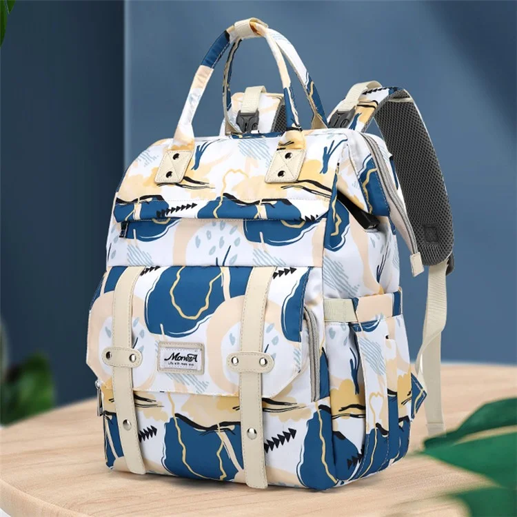 Borsa da Maternità Impermeabile in Nylon e Poliestere, Borsa a Tracolla con Grande Capacità per Outdoor - Blu