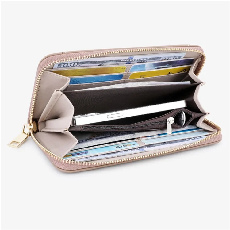 TAILIAN T9612-113 Lange Geldbörse Damen PU-Leder Kartenspeicher Münzenträger für Teenager Mädchen - Grün