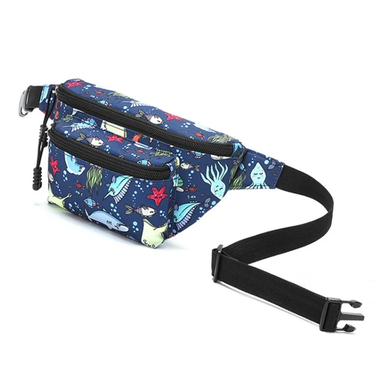 Mochila Infantil com Estampa de Desenho Animado, Ajustável por Cinto, Feita de Tecido Oxford à Prova d'Água - N0303S