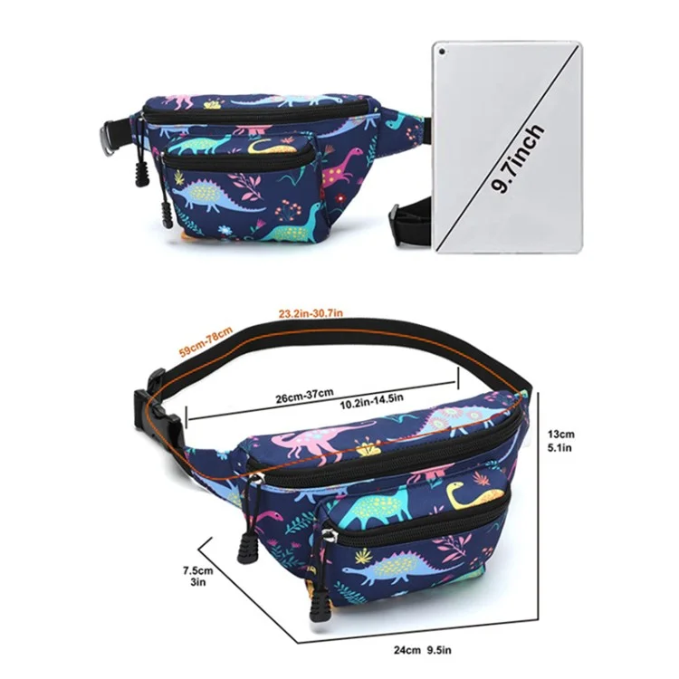 Mochila Infantil com Estampa de Desenho Animado, Ajustável por Cinto, Feita de Tecido Oxford à Prova d'Água - N0303S
