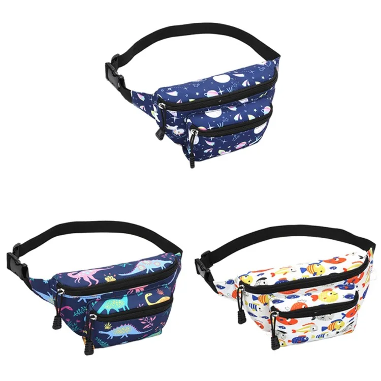 Mochila Infantil com Estampa de Desenho Animado, Ajustável por Cinto, Feita de Tecido Oxford à Prova d'Água - N0303S