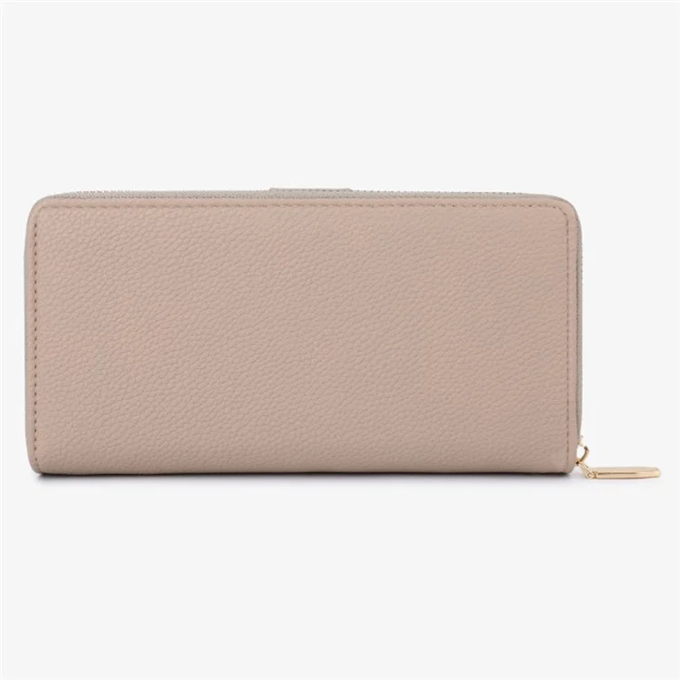 TAILIAN T2808-001 Stylish Litchi Texture Women Long Wallet Zipper Pocket PU Leather Purse - Vert