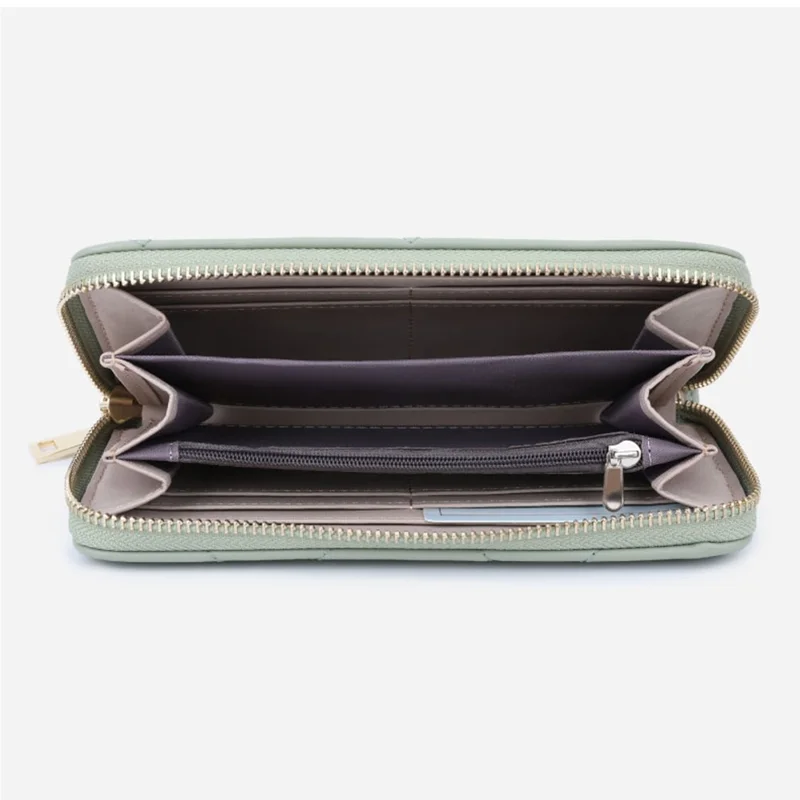 TAILIAN T9612-062 Elegante Cartera Larga para Mujer con Cremallera, Piel PU, de Gran Capacidad - Negro