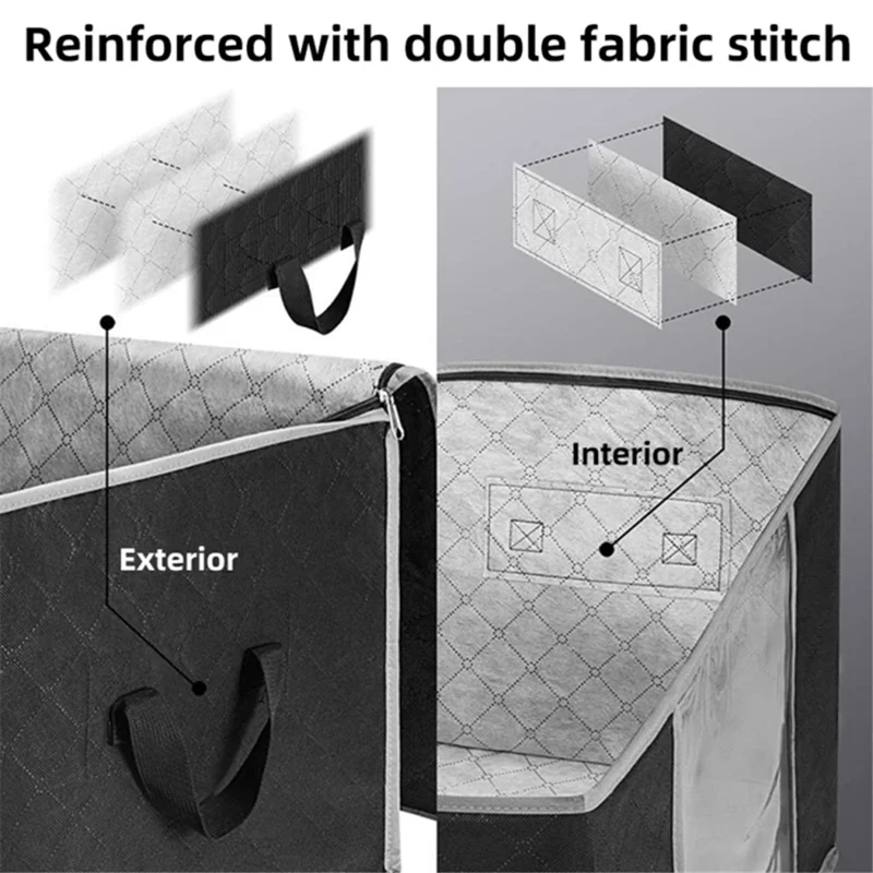 100x50x15cm Non-woven Foldable Under Bed Storage Bag Clothes Quilts Blankets Storage Bag