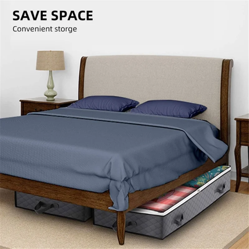100x50x15cm Non-woven Foldable Under Bed Storage Bag Clothes Quilts Blankets Storage Bag