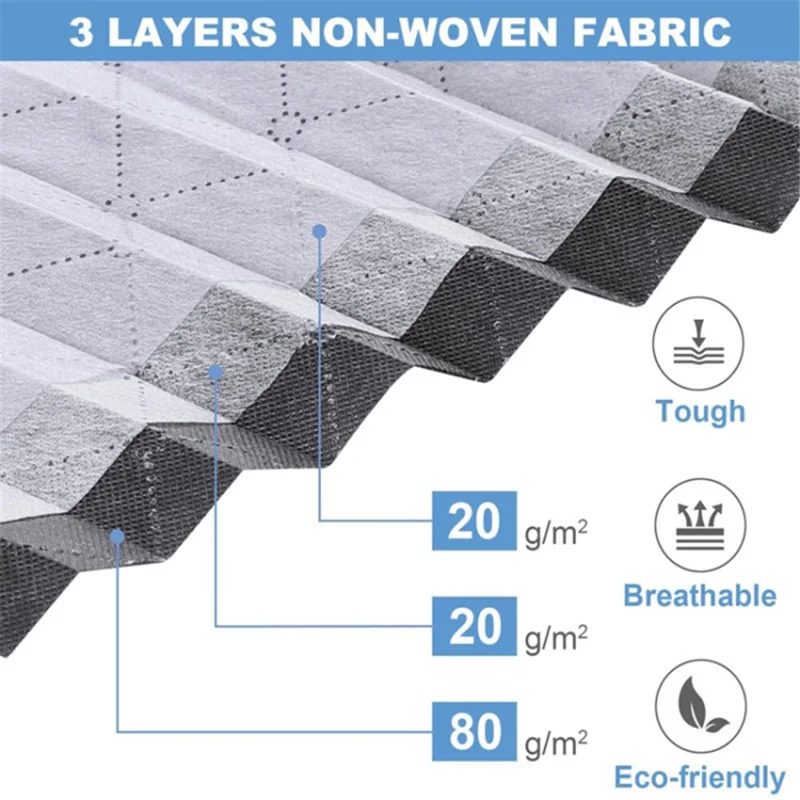 100x50x18cm Non-woven Under Bed Storage Bag Foldable Quilts Clothes Pillow Storage Bag - Transparent Lid