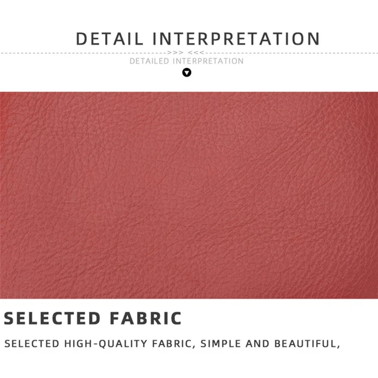 BAELLERRY N2399 Tri-fold PU Leather Short Wallet Cash Cards Holder Women Purse - Rojo Vino