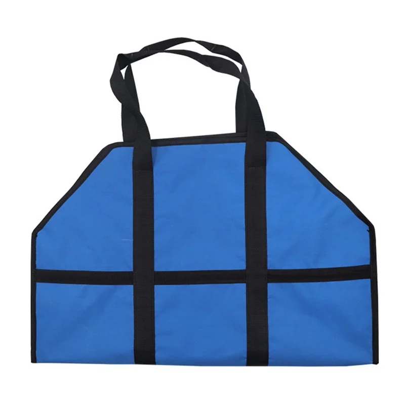 KG0200 Firewood Log Tote Bag Carrier Oxford Cloth Fireplace Firewood Storage Bag - Grey